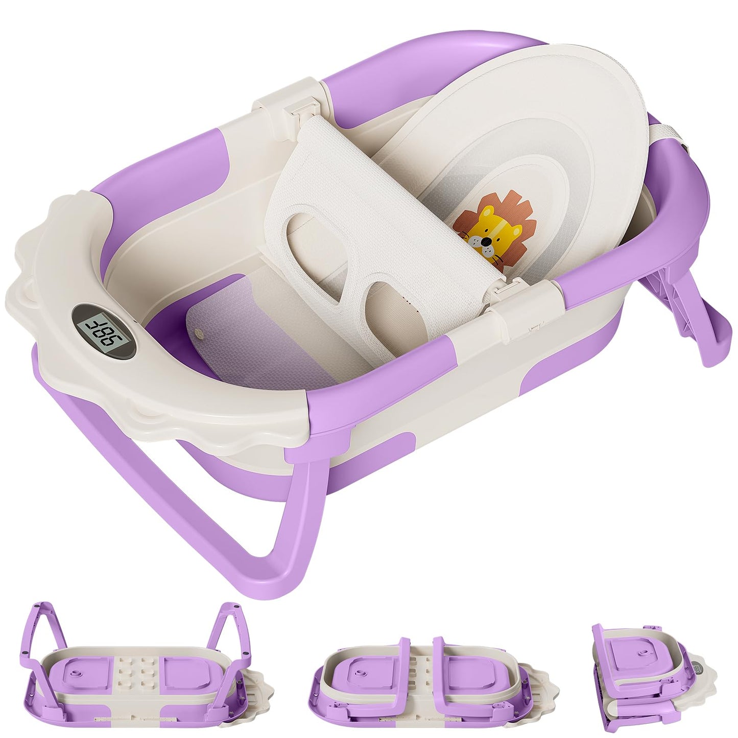 Collapsible Baby Bathtub With Temperature Monitor