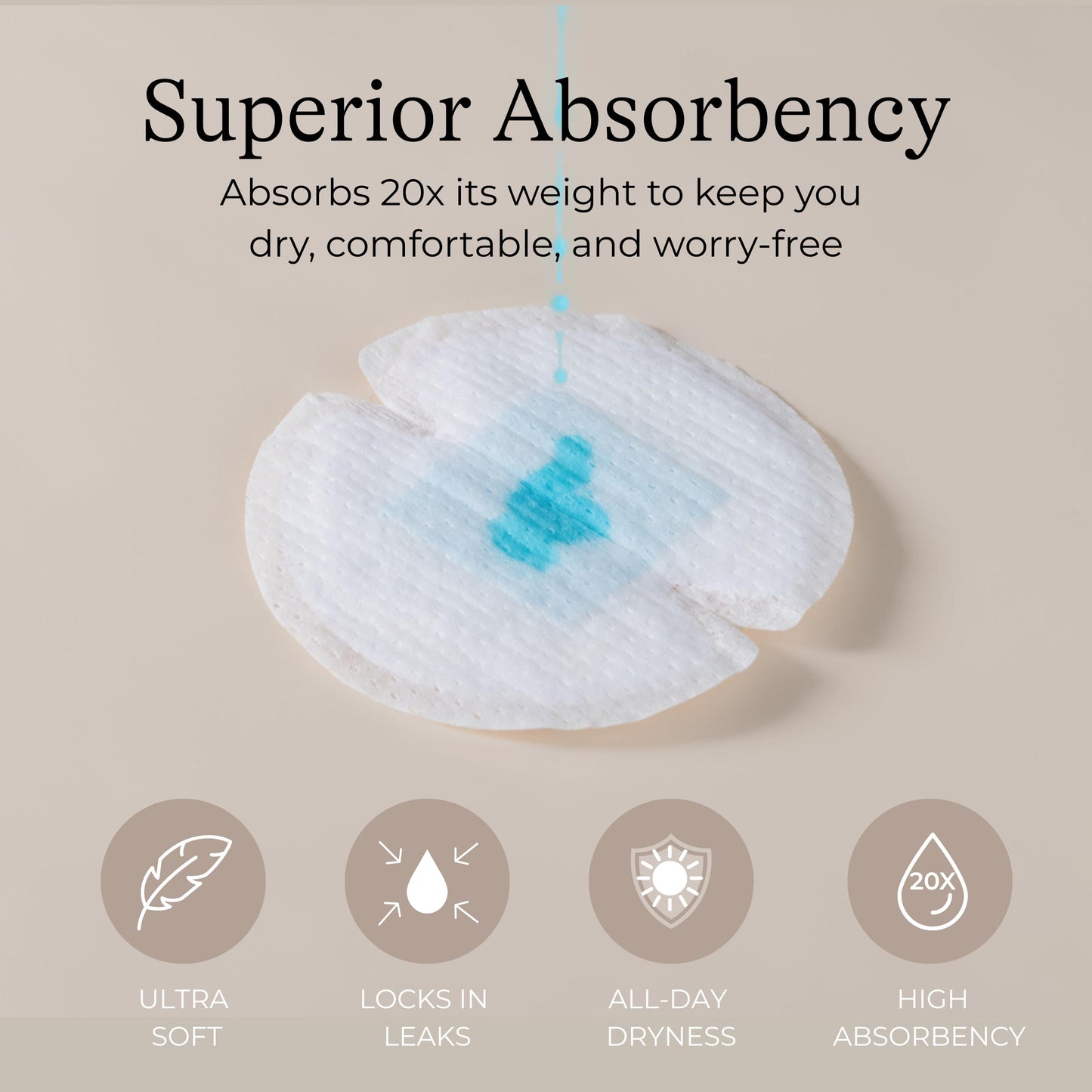 Stay Dry Disposable Nursing Pads with High Absorbency