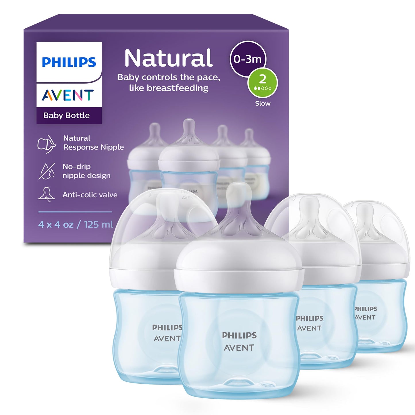 Natural Baby Bottle with Natural Response Nipple