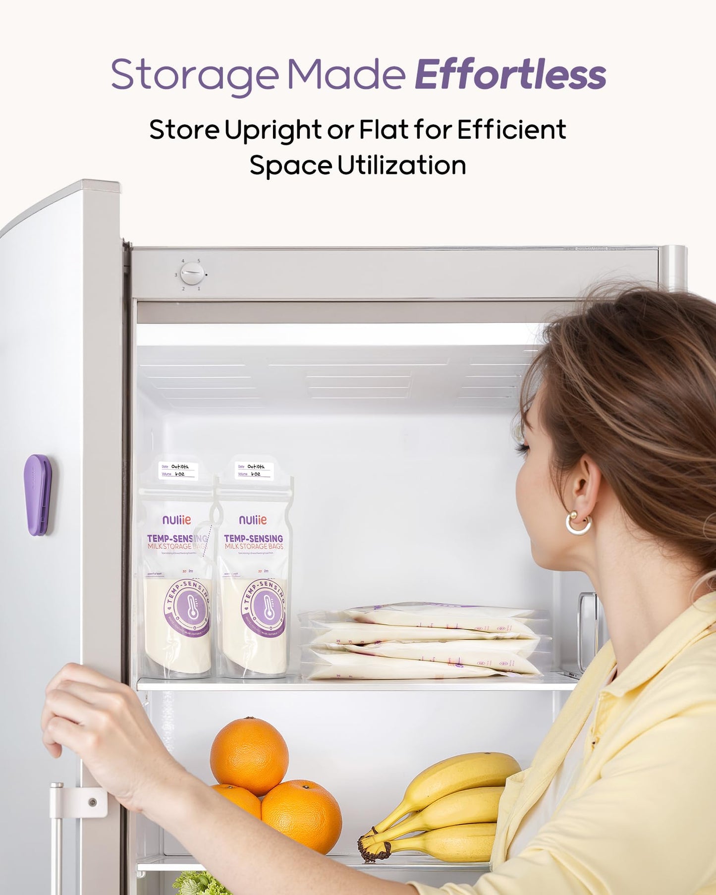 Breast Milk Storage Bags With Temperature Sensor