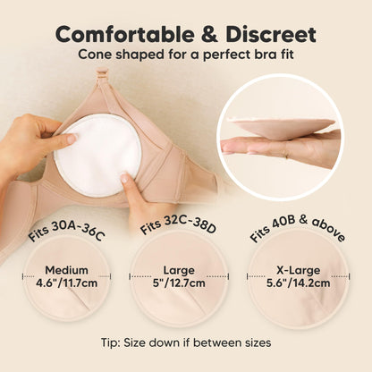 Organic Washable Nursing Pads with Bamboo Viscose