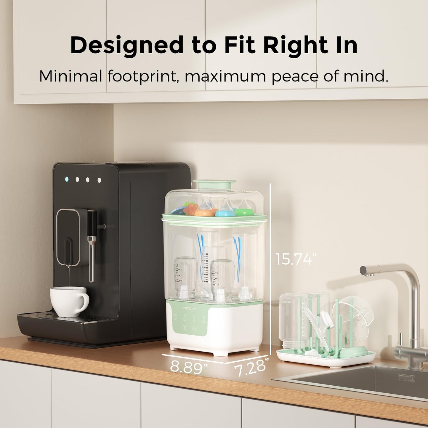 4-in-1 Bottle Sterilizer & Dryer With Compact Design