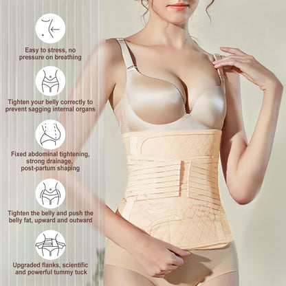 Postpartum Belly Wrap with Waist & Pelvic Support