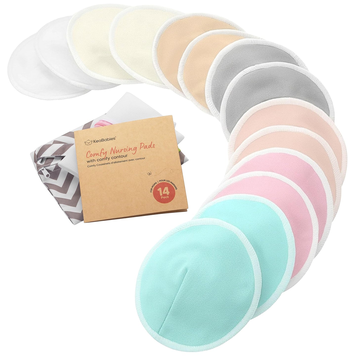 Organic Washable Nursing Pads with Bamboo Viscose