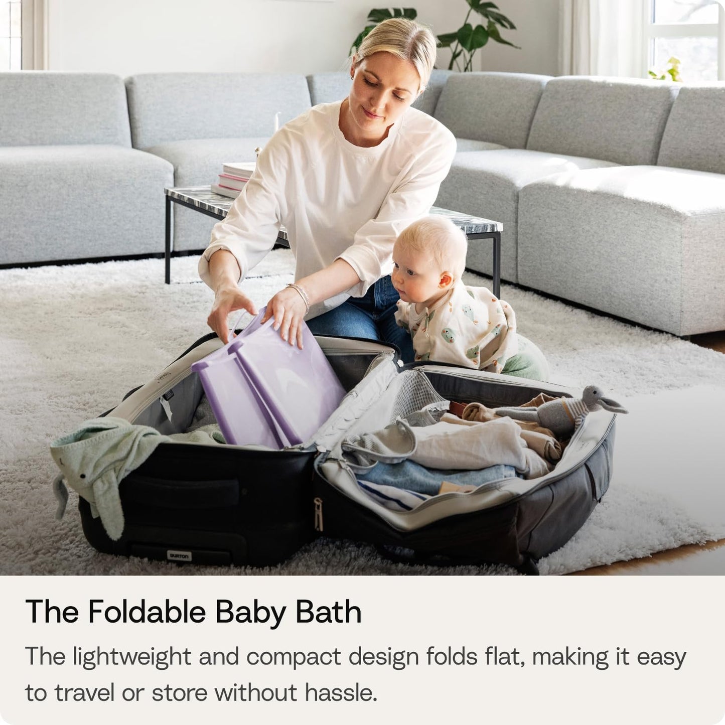 X-Large Baby Bathtub With Foldable Design