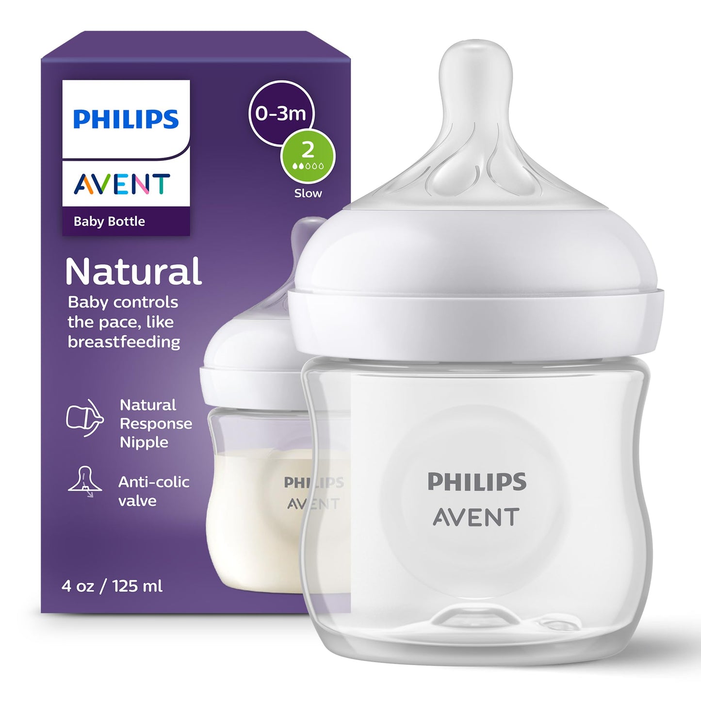 Natural Baby Bottle with Natural Response Nipple