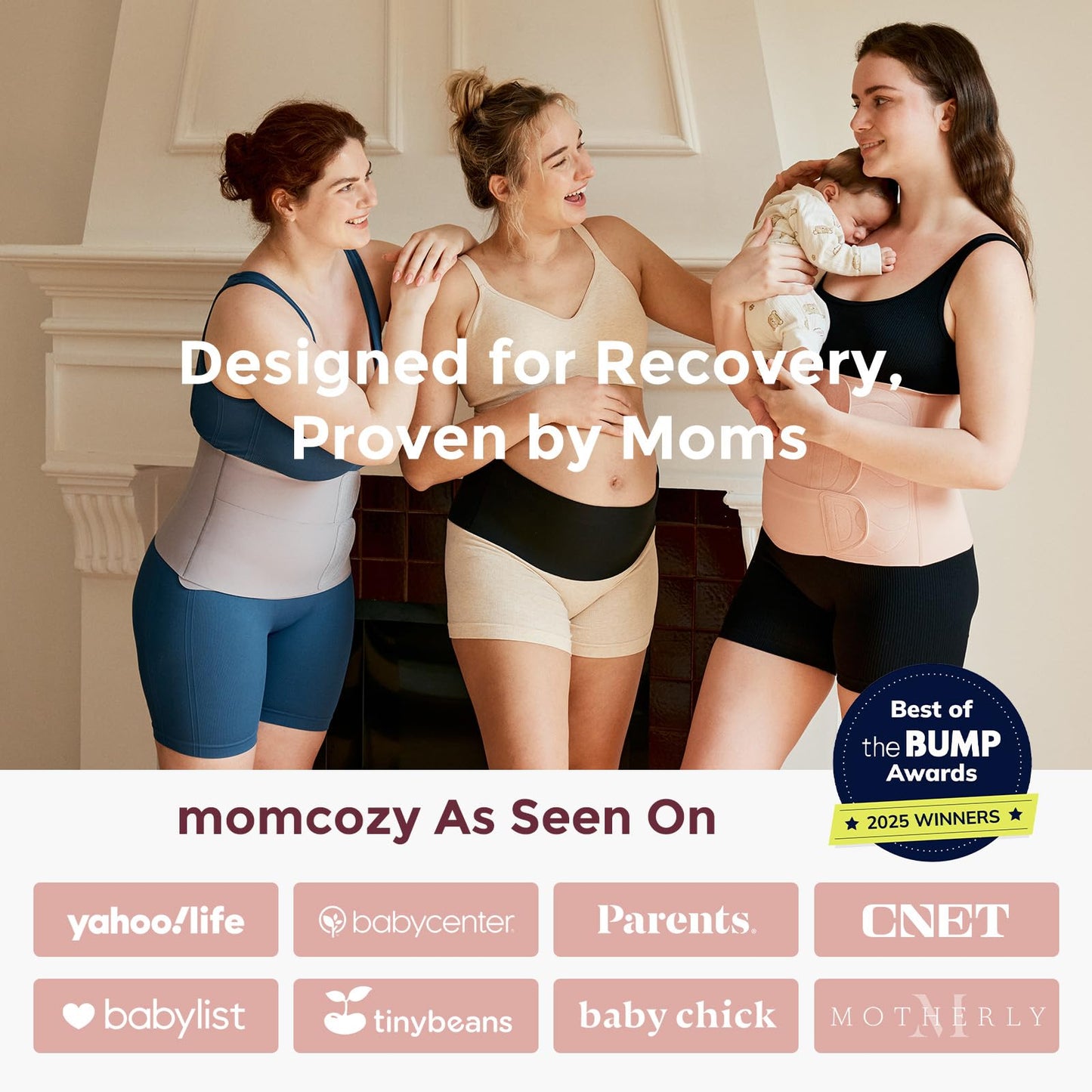 Postpartum Belly Band With Ergonomic Back Support