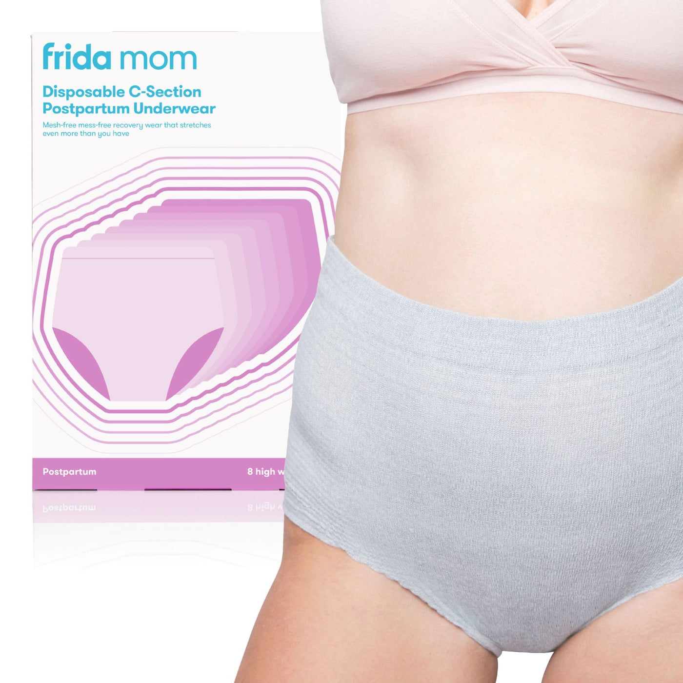 Postpartum Underwear With High-Waist Stretch Support
