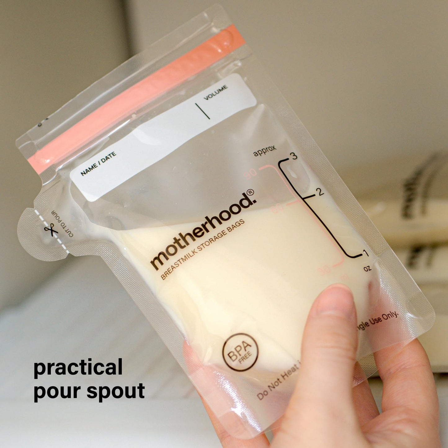 Breast Milk Storage Bags With Leakproof Freezer Design