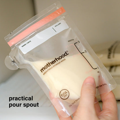 Breast Milk Storage Bags With Leakproof Freezer Design