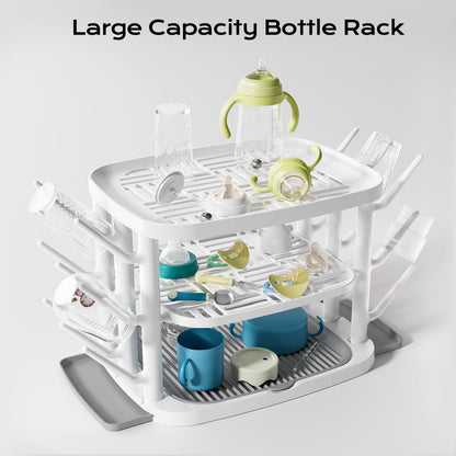 3-Tier Baby Bottle Drying Rack With 360° Ventilation