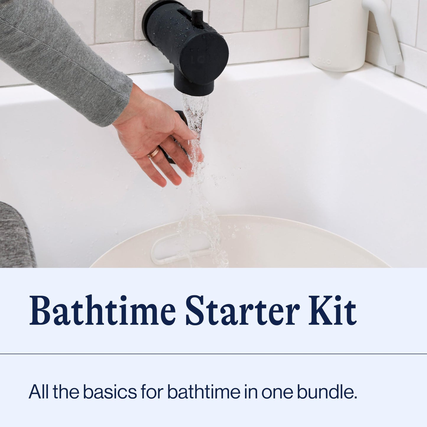 3-Piece Baby Bathtub Set With Rinse Cup
