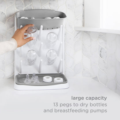 Vertical Baby Bottle Drying Rack With Space-Saving Design