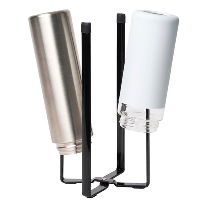 Bottle Drying Stand With Multifunctional Steel Design