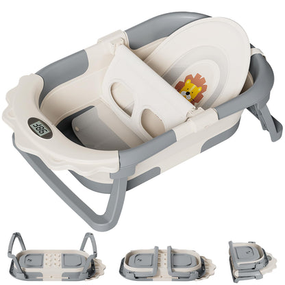 Collapsible Baby Bathtub With Temperature Monitor