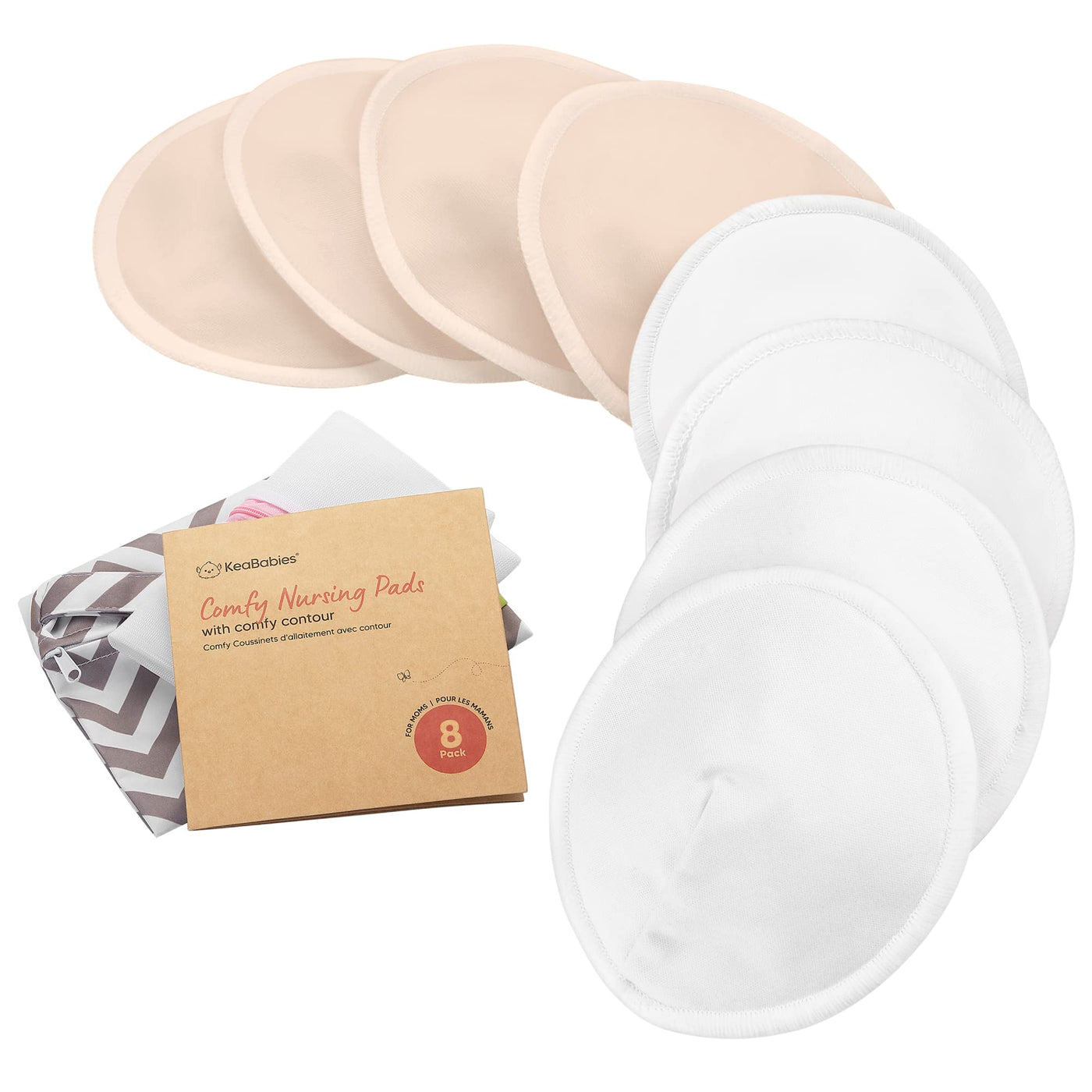 Organic Washable Nursing Pads with Bamboo Viscose