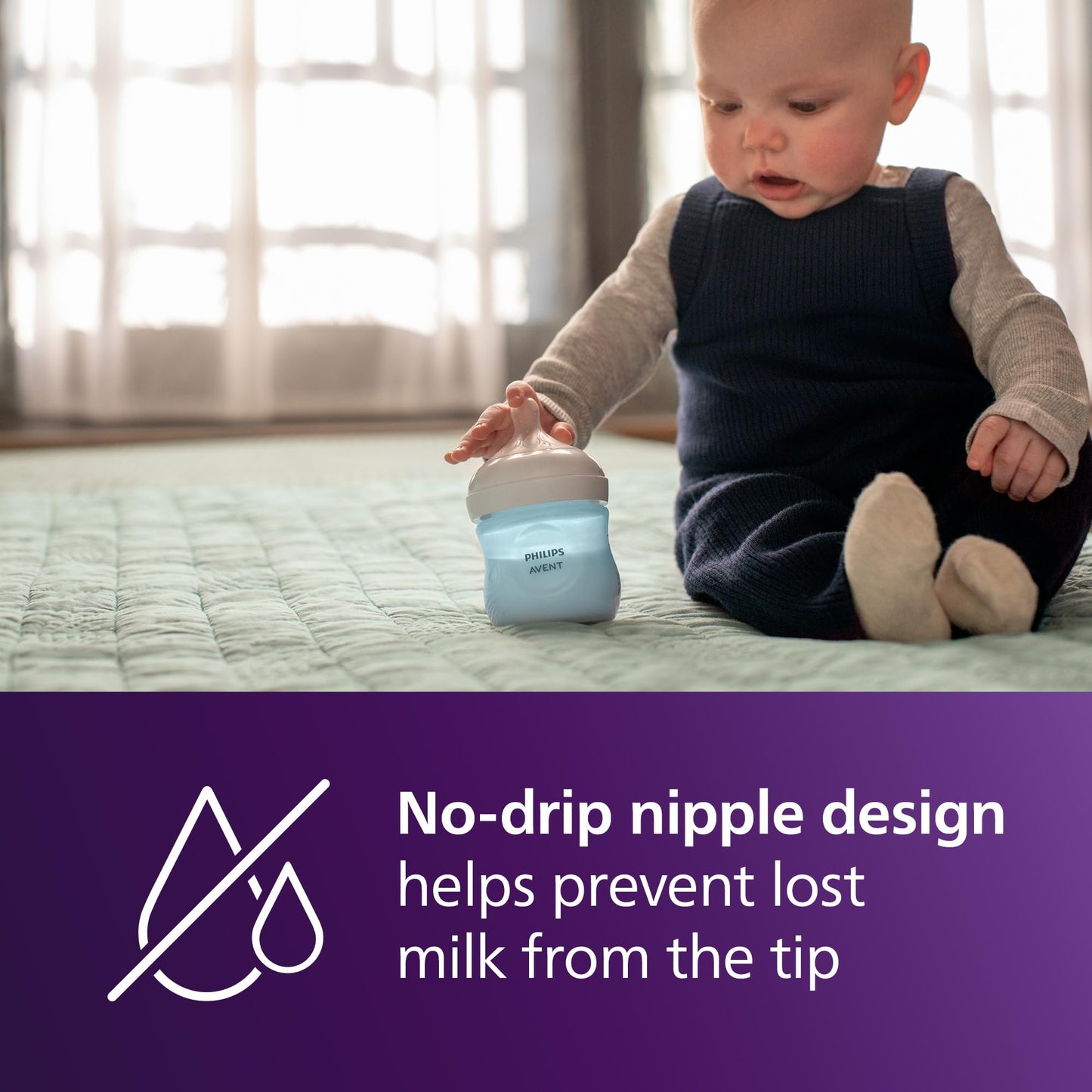 Natural Baby Bottle with Natural Response Nipple