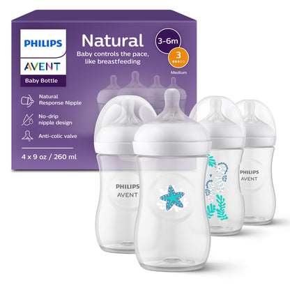 Natural Baby Bottle with Natural Response Nipple