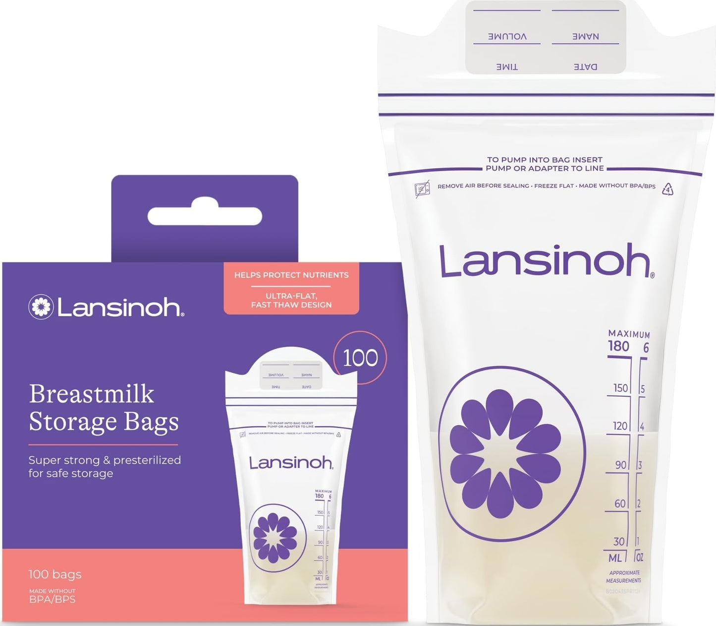 Breast Milk Storage Bags With Leakproof Design