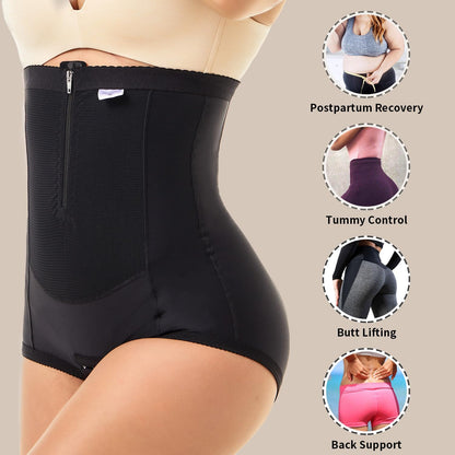 Postpartum Compression Girdle Shorts with Belly Support