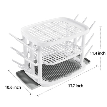 3-Tier Baby Bottle Drying Rack With 360° Ventilation