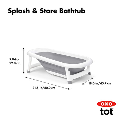 Baby Bathtub With Compact Storage Design