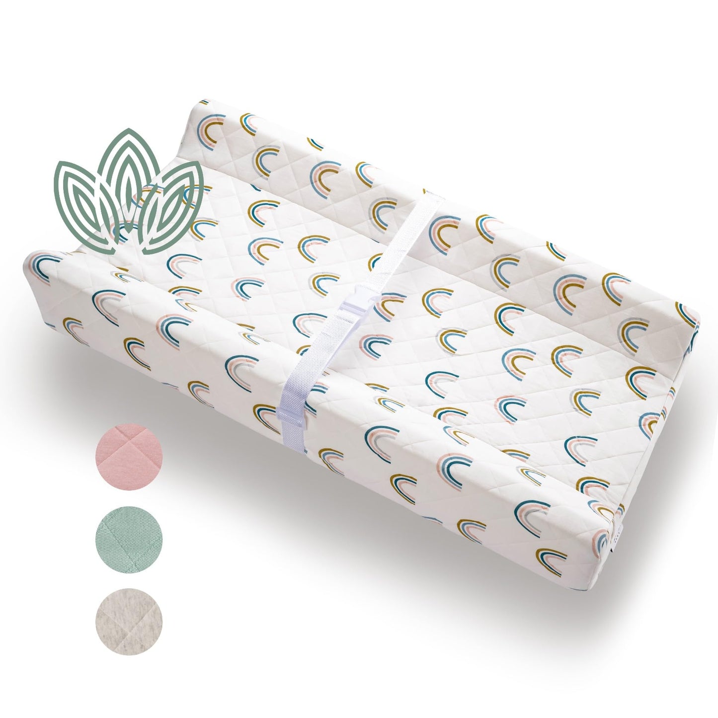 Organic Cotton Baby Changing Pad With Waterproof Foam