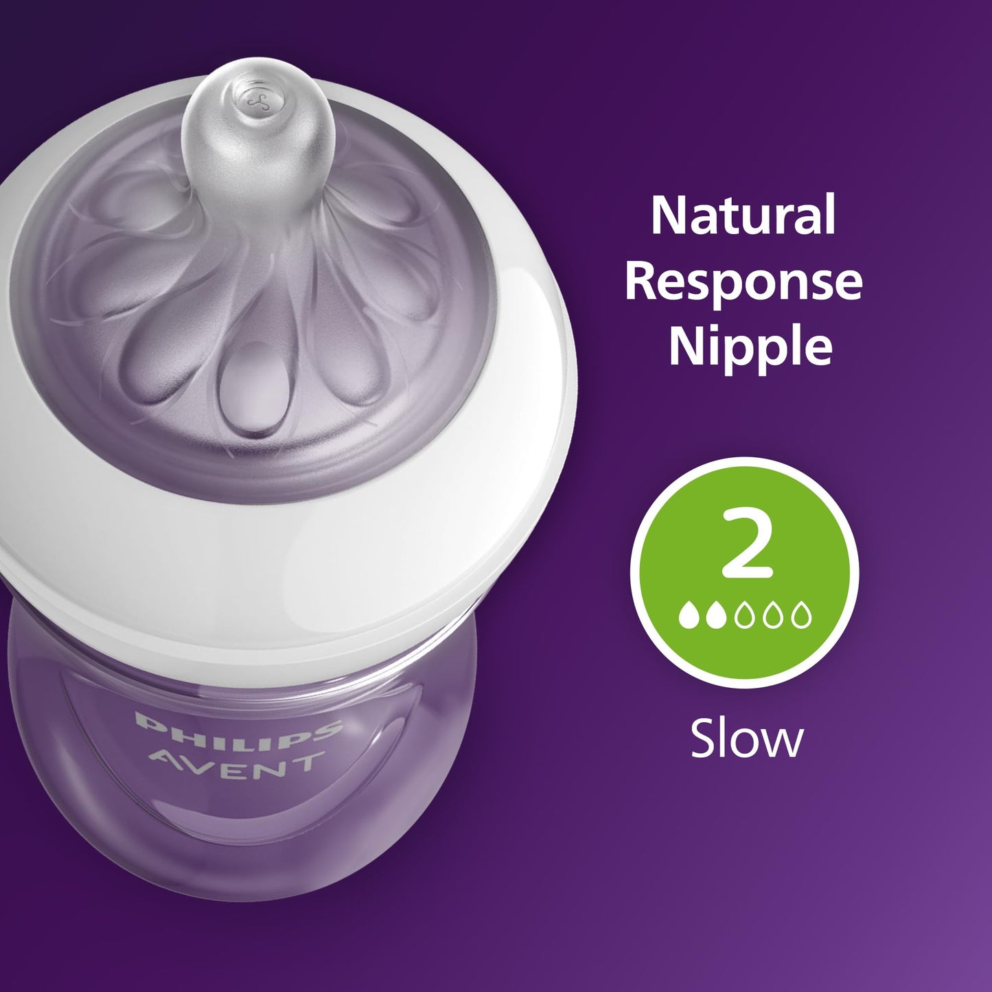 Natural Baby Bottle with Natural Response Nipple
