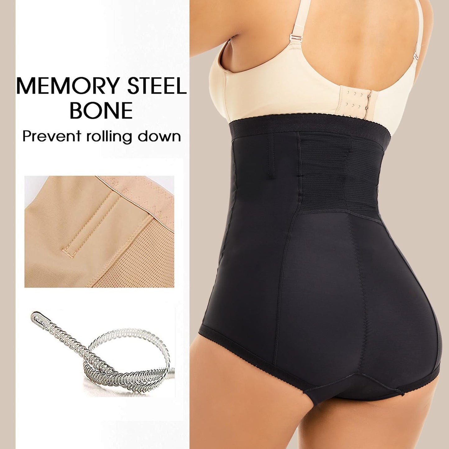 Postpartum Compression Girdle Shorts with Belly Support