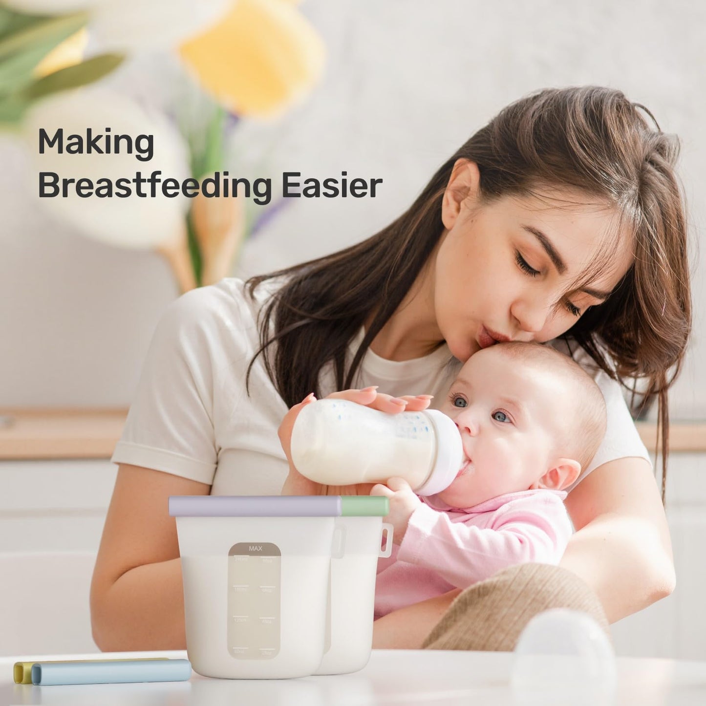 Reusable Breast Milk Storage Bags With Leakproof Seal