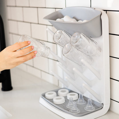 Vertical Baby Bottle Drying Rack With Space-Saving Design