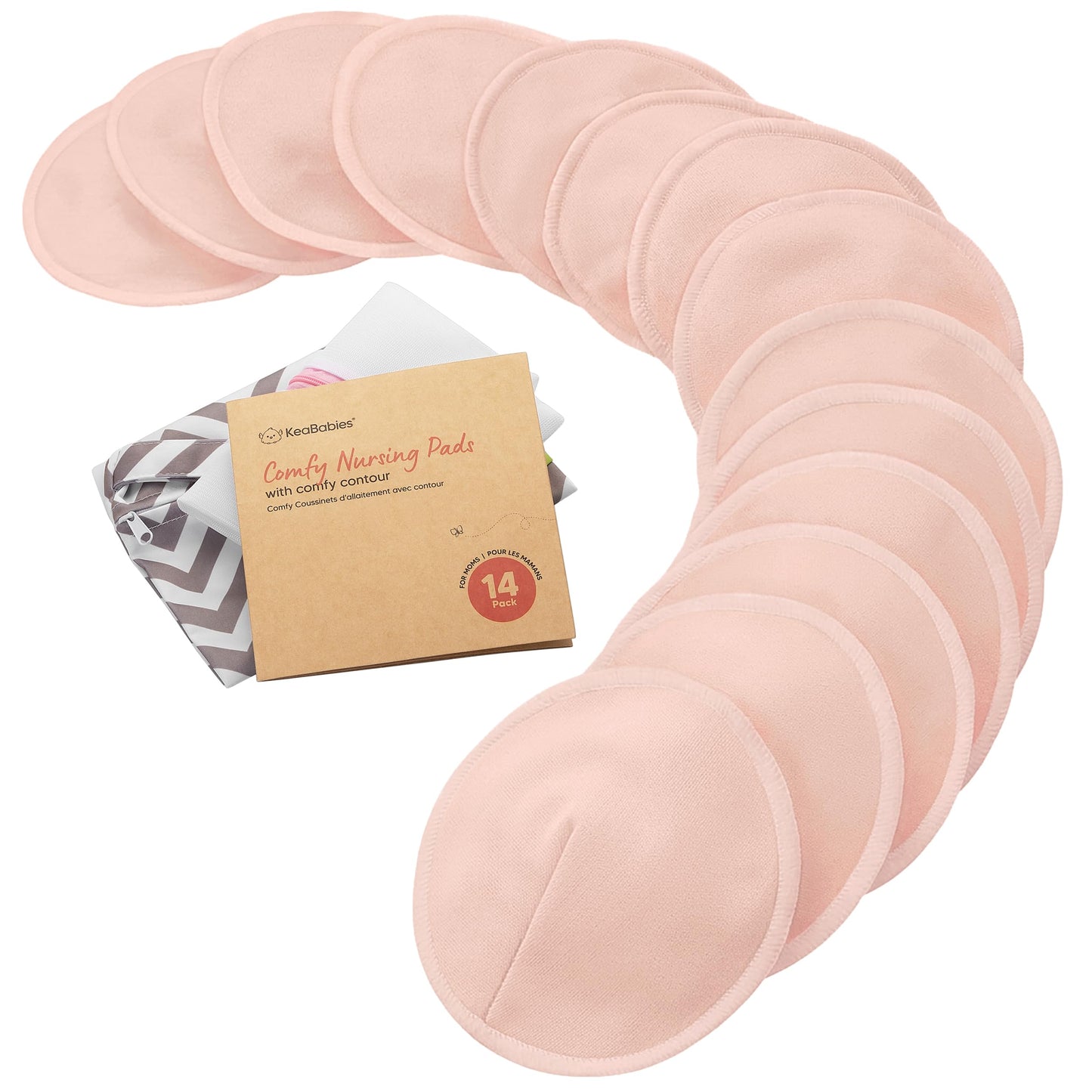 Organic Washable Nursing Pads with Bamboo Viscose