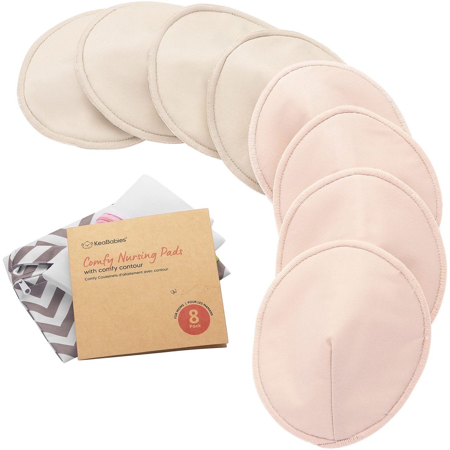 Organic Washable Nursing Pads with Bamboo Viscose