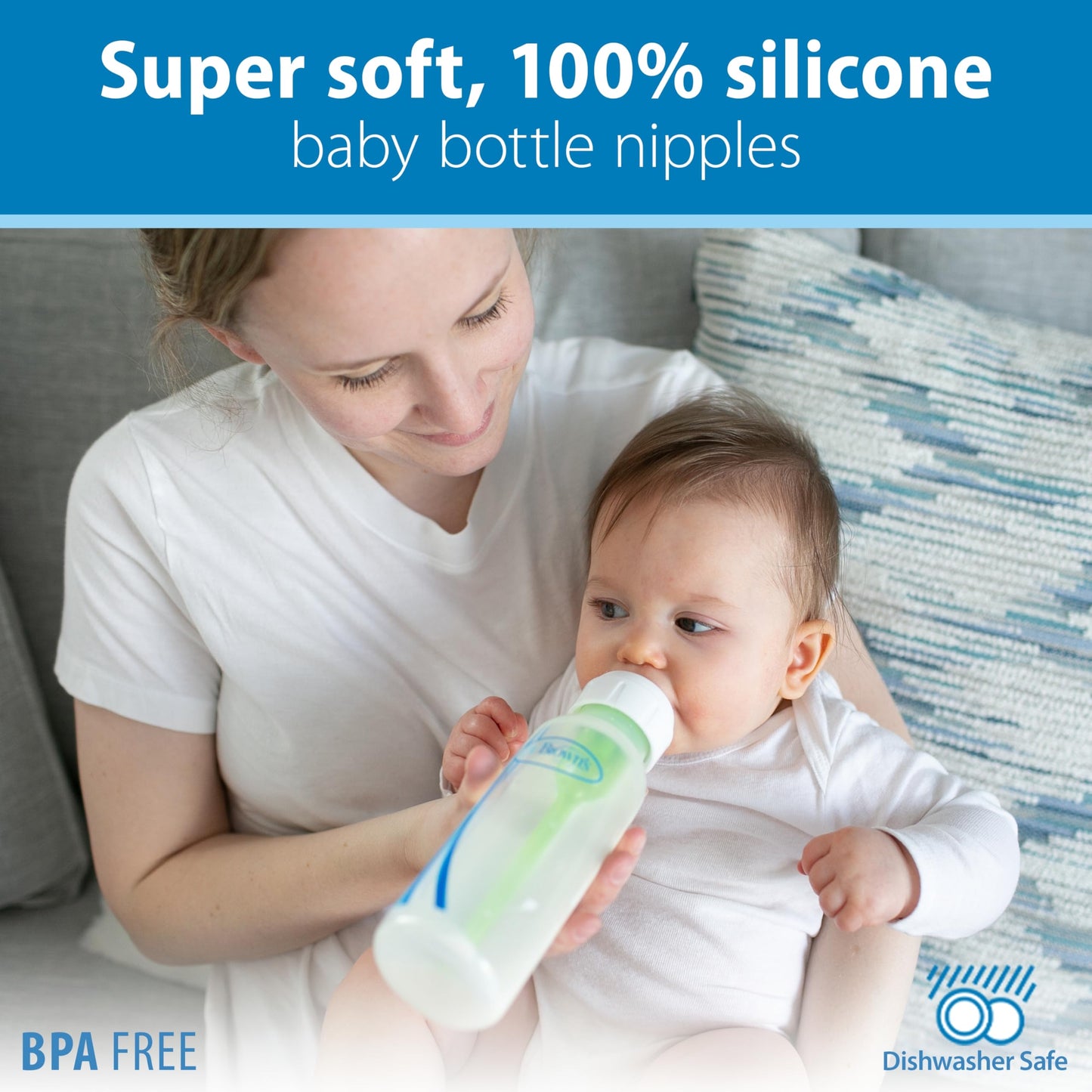 Anti-Colic Baby Bottle with Slow Flow Nipple