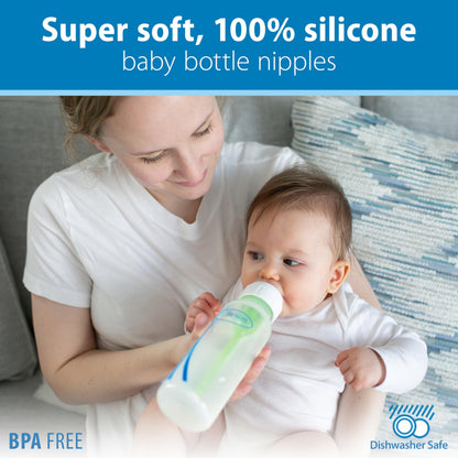 Anti-Colic Baby Bottle with Slow Flow Nipple