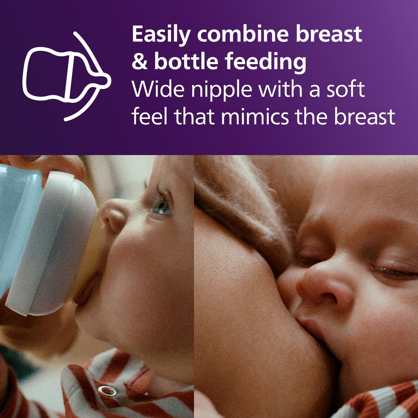 Natural Baby Bottle with Natural Response Nipple