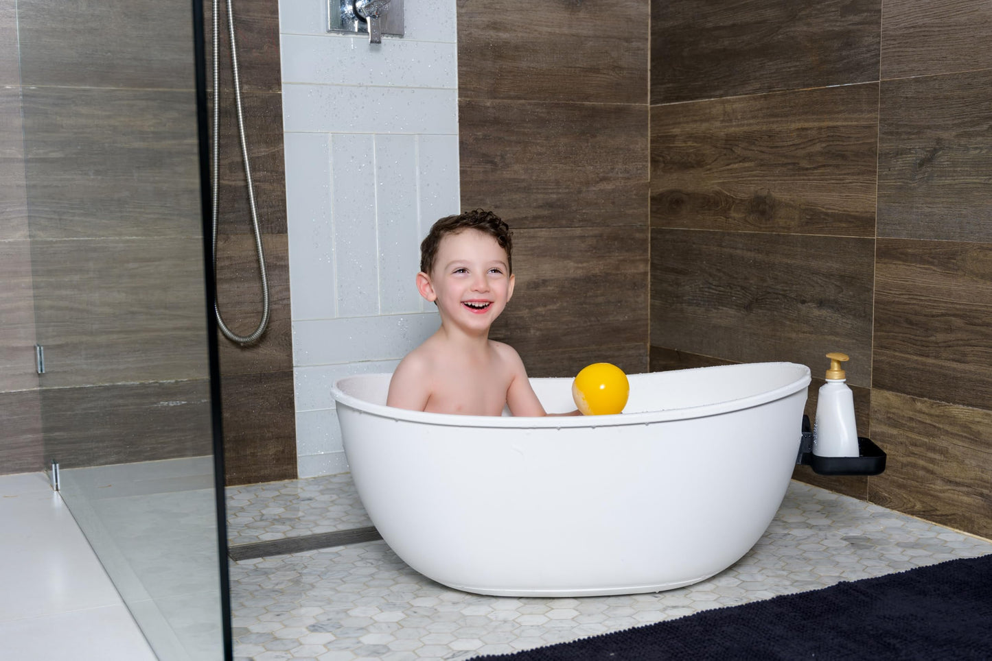 3-Stage Baby Bathtub With Wooden Stand