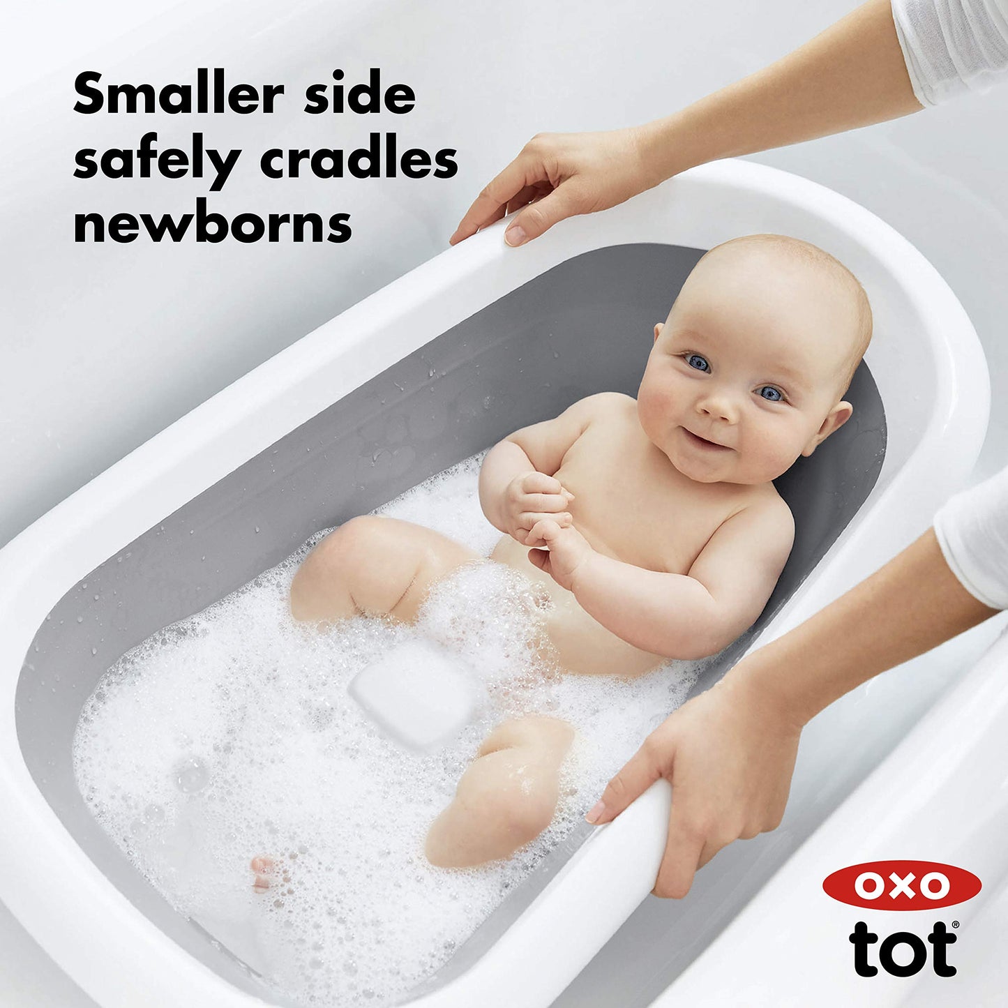 Baby Bathtub With Compact Storage Design