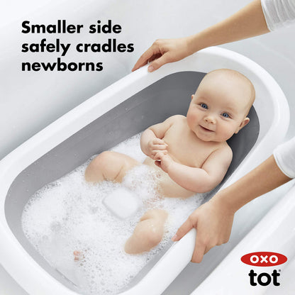Baby Bathtub With Compact Storage Design
