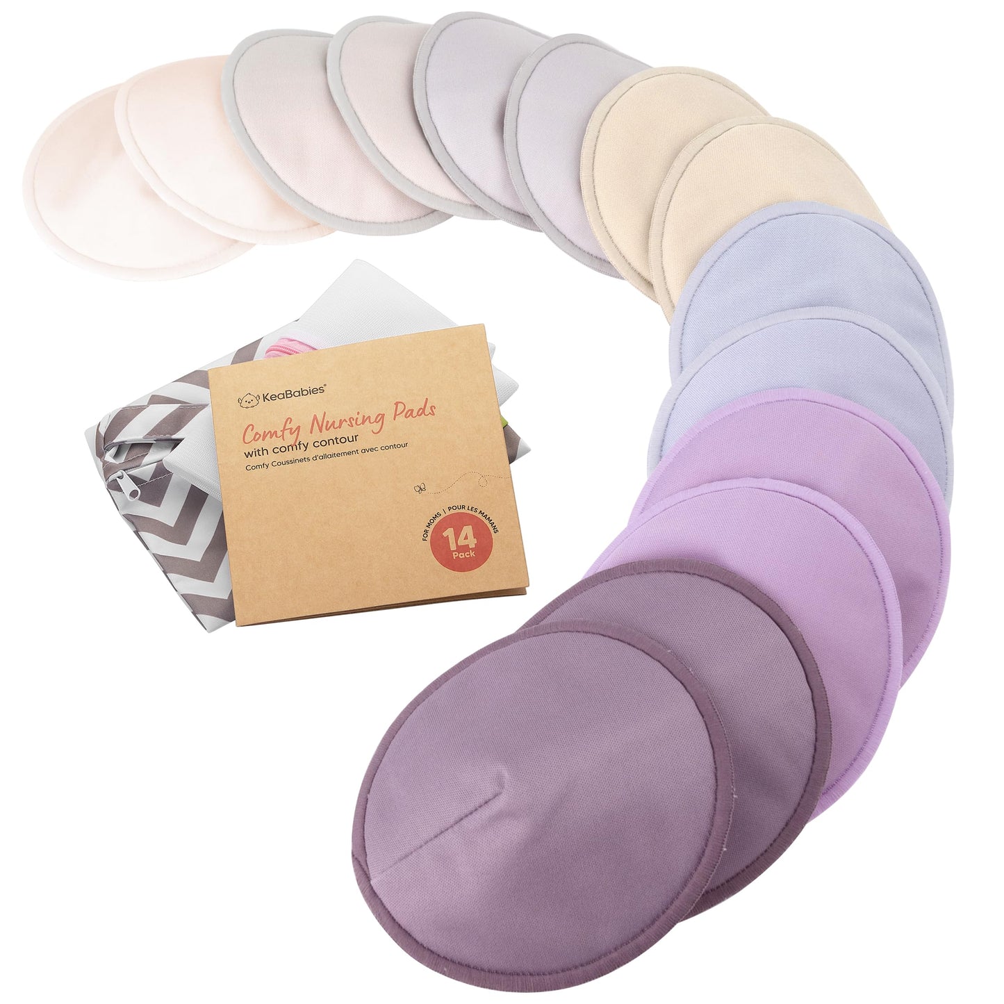 Organic Washable Nursing Pads with Bamboo Viscose