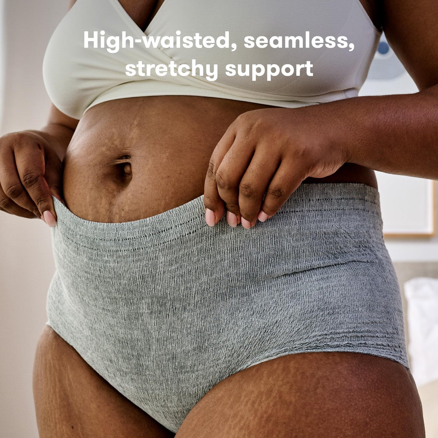 Postpartum Underwear With High-Waist Stretch Support